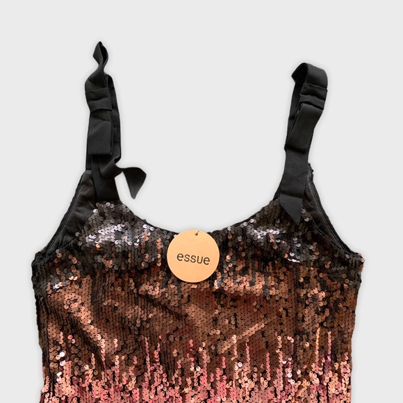 Essue Ombré Sequin Mini Dress Size Medium - Picture 3 of 4